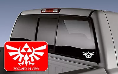 Legend Of Zelda Hyrule Crest TriForce Vinyl Decal Laptop Window Sticker • $2.29