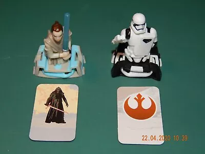 Kinder Joy Egg Star Wars The Force Awakens Rey And Stormtrooper Toys Set 2 New • $25.41