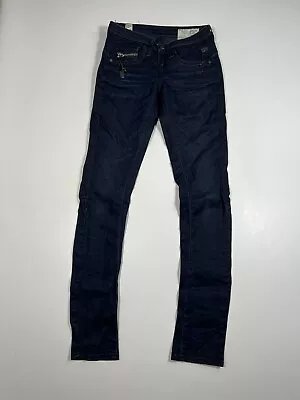 G-STAR RAW OCEAN SKINNY Jeans - W25 L32 - Navy - Great Condition- Women’s • £24.99