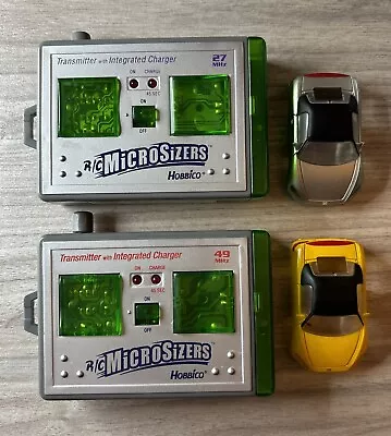 Tomy Hobbico Micro RC Microsizers Controllers 27 MHz And 49 MHz W/ Car Shells • $19.99