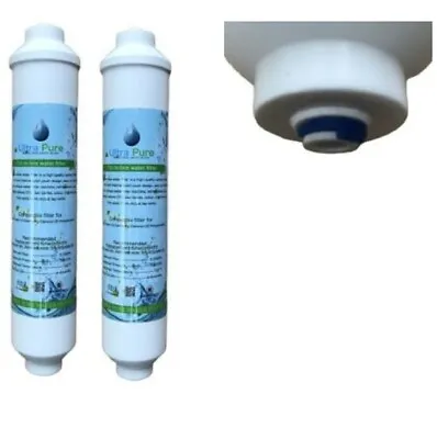 2 X In Line Fridge Water Filters Compatible With Samsung Daewoo LG Etc • £9.75