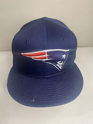 New England Patriots New Era 9Fifty SnapBack Adjustable Hat Blue W/ Front Logo • $15.97