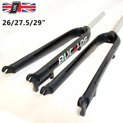 Mountain Bike 26/27.5/29 Inch Rigid MTB Fork 1-1/8  Steerer Aluminum Disc Brake • £52.47