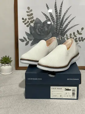 Cole Haan Women's  Original Grand Cloudfeel Meridan Loafers - Optic White 9.5B • $51