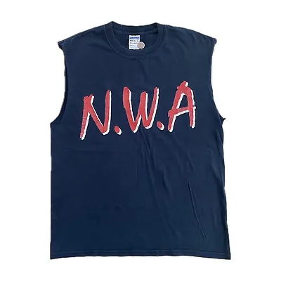 NWA Straight Outta Compton Vintage Sleeveless T-Shirt Ice Cube Eazy E Hip Hop • £29.99