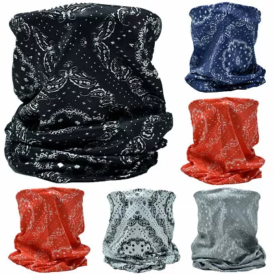 3-12 Pcs Tube Bandana Head Scarf Outdoor Face Mask Multi-use Neck Gaiter Lot • $28.88