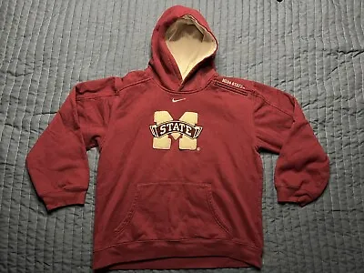 Vintage Nike Mississippi State Bulldogs Hoodie Sweatshirt Medium Maroon • $18