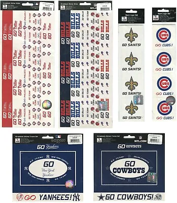 MLB NFL Scrapbook Stickers Pick From 55 LOGOS FRAMES BORDERS Baseball Football • $4.99