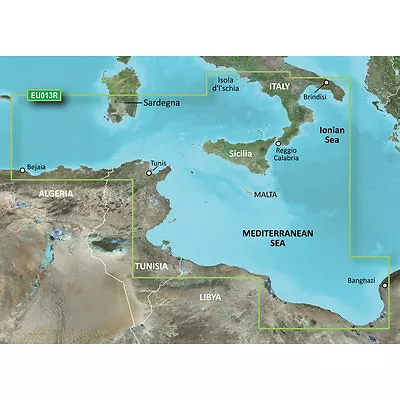 Garmin Bluechart G3 - HXEU013R - Italy Southwest  And  Tunisia - Micro SD/SD • $119.65