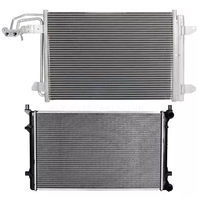 For 2006-2009 Volkswagen Rabbit Jetta 2.5L L5 Radiator&AC Condenser Cooling Kit • $119.99