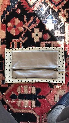 Clare Vivier Silver Foldover Clutch • $185