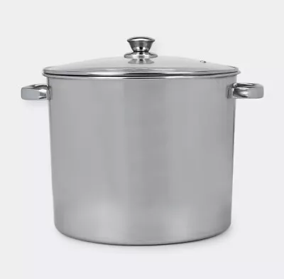 15L Cookware Stock Pot Large Stainless Steel Cooking Sauce Kettle Stock Soup Pot • $22.83