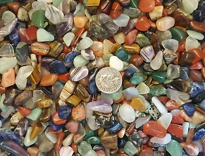 £5.99 • Buy 35 Best Mix Healing Crystals Tumble Stones Chakra Gemstones Mineral 10-20mm 