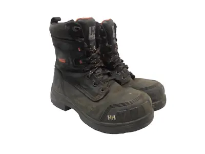 HELLY HANSEN Men's 8  INSULATED CTCP HHS202022 WORK BOOTS Black Size 8M • $37.49