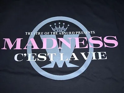 Madness C’est La Vie Black T-shirt Size Large • £19.99