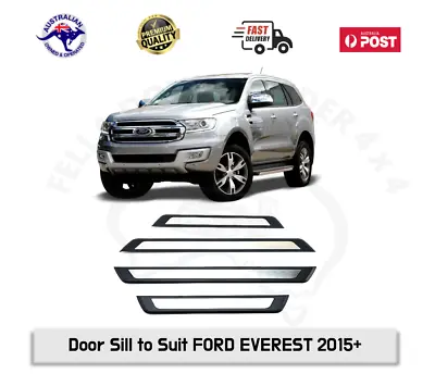$49.99 • Buy Door Sill Scuff Plate Protector Cover Stainless Steel To Suit FORD EVEREST 2015+