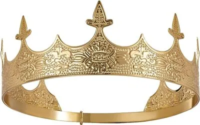 King Crown For Men Royal Crown Prince Tiara For Wedding Birthday Prom Party XMAS • $21.24