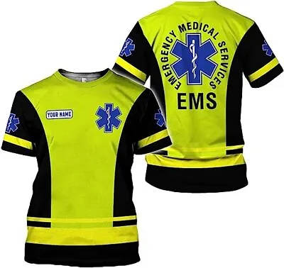 Personalized EMT Shirt EMS Shirt Customized EMS ShirtsEMT Paramedic Uniform E • $16.99