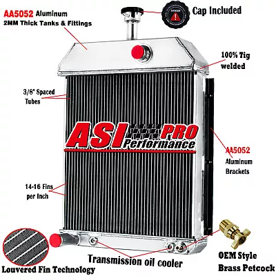 Aluminum Radiator For Massey Ferguson 275 9A298605 579337M92 219949 • $229