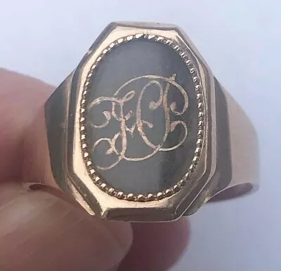 Antique Georgian 10k Gold Memorial Mourning Cigar Band Ring 1807 • $995