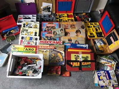 £200 • Buy Job Lot - Vintage & Modern Meccano Sets, Used, Mags & Instructions + Spares. 