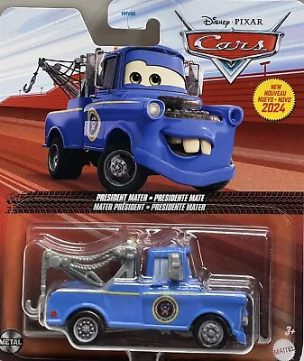 Rare NEW Sealed DISNEY CARS Mattel PRESIDENT MATER Die Cast 2024 ON THE ROAD • $49.99