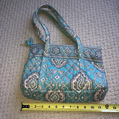 Vera Bradley Little Mandy Totally Turquoise Travel Tote Makeup Purse • $19.99