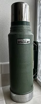 Vintage Stanley Aladdin Thermos A-944DH 1QT/32oz USA Vacuum Bottle Green • $24