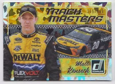 2017 Panini Donruss Track Masters Cracked Ice #TM5 Matt Kenseth 355/999 • $2.49