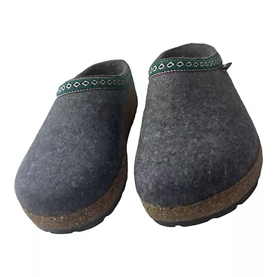 Haflinger Grizzly Wool Slip On Clogs Slippers Size 39 Women’s • £54.15