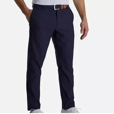 FootJoy FJ Golf Pants Mens 38x30 Navy Blue Straight Leg Performance Stretch • $27