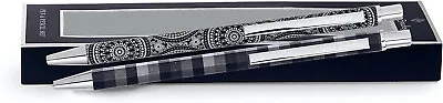 Vera Bradley Ballpoint Pen And Pencil Set In Black Bandana Medallion New In Box • $15.99