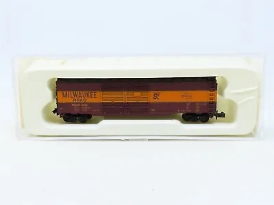 N Scale Con-Cor 0001-041206 MILW Milwaukee Road 50' Double Door Box Car #1419 • $17.95