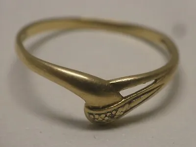 Vintage 9 Ct Gold & Diamond Band Ring  Stamped  375 Hallmarked • $129