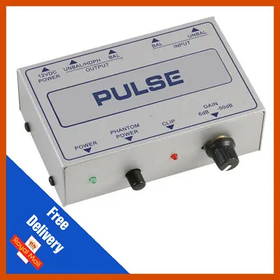 Pulse Microphone Pre-Amp Single Channel Mic Pre Amplifier • £39.99