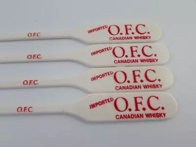 4 - O.f.c. Canadian Whisky Swizzle Sticks Vintage Olive Pick Drink Stirres Spear • $7.98