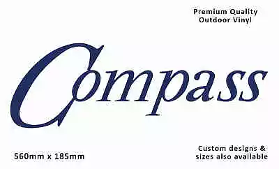 Compass Caravan Replacement Vinyl Decal Sticker • $31.95