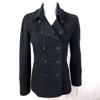 J. Crew Stadium Cloth Nello Gori 0 Wool Button Blazer Style Jacket Gray MINT • $61.19