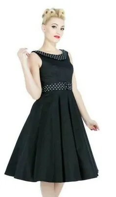 H & R London Audrey Recital Evening Dress Sleeveless Flair Swing 50's 9426 • $40