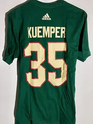 Adidas  NHL T-Shirt Minnesota Wild Darcy Kuemper Green Sz L • $6.99