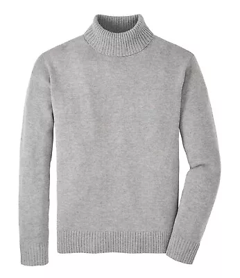 Peter Millar Men's Wool Cashmere Alpine Turtleneck Sweater British Gray Sz XXL • $165