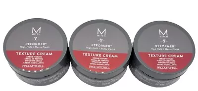 Paul Mitchell Mitch Reformer 3 Oz - Matte Strong Hold Texturizer -  Set OF 3  • $56