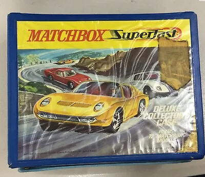 Vintage Matchbox Superfast - Deluxe Collector's 72 Car Case - Used Condition • $35