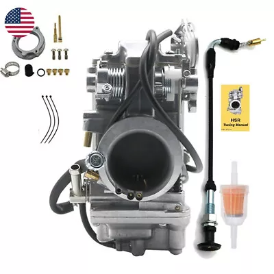 Carburetor W/ Choke Cable For Mikuni HSR42 42mm Harley Davidson EVO Twin Cam • $112.99