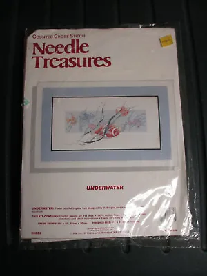 Needle Treasures Counted Cross Stitch Kit Underwater Tropical Fish D Morgan • $18