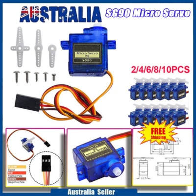 $10.49 • Buy 4/8/12X SG90 Micro Servo Motor 9g For RC Helicopter Airplane Plane Arduino Boat