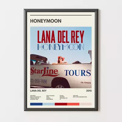 Lana Del Rey Honeymoon Album Poster • £4.99