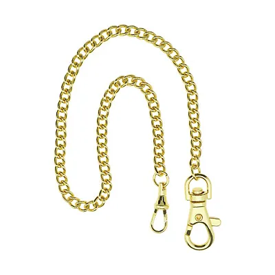 Pocket Watch Chain Vest Chain Albert 14.5 Inch Hanging Watch Chain Gold • £7.76