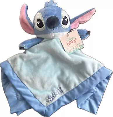 Disney Baby Security Blanket Stitch Infant Lovey Boys Girls Blue NEW NWT • $19.99