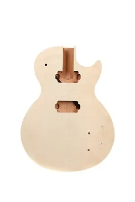 Unfinished Guitar Body Maple Mahogany Bottom Flame Maple Veneer Set In LP Style • £90